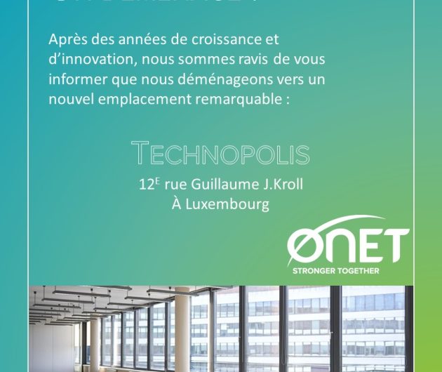 Onet Luxembourg prend son envol vers de nouveaux horizons !